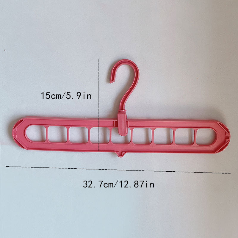 9-Hole Space Saving Clothes Hanger | Foldable Multi-Layer Wardrobe Organizer