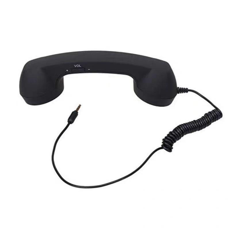 Retro Telephone Handset with Wired Microphone