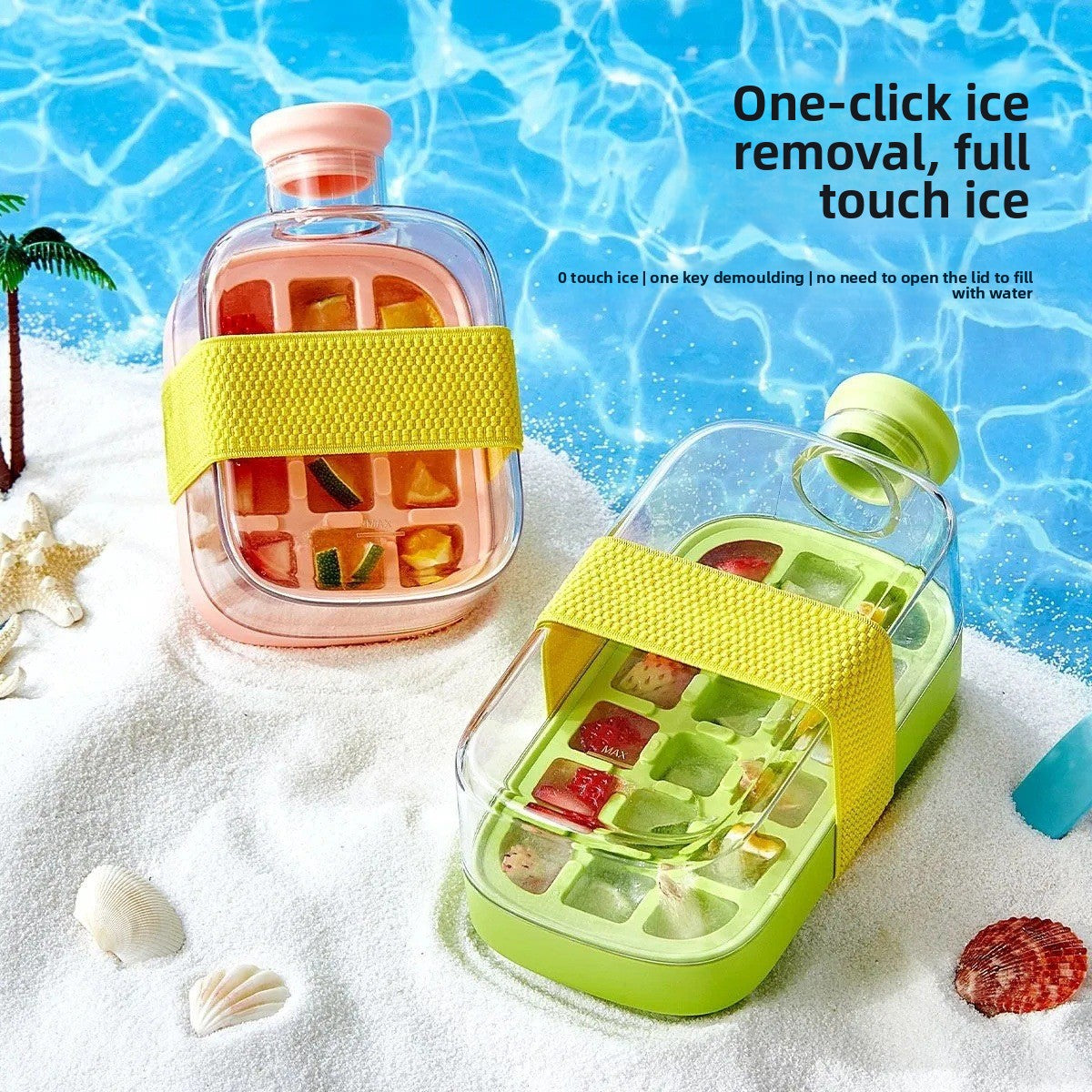 ChillSip™ Ice Maker Water Bottle – 2-in-1 Bottle & Instant Ice Tray