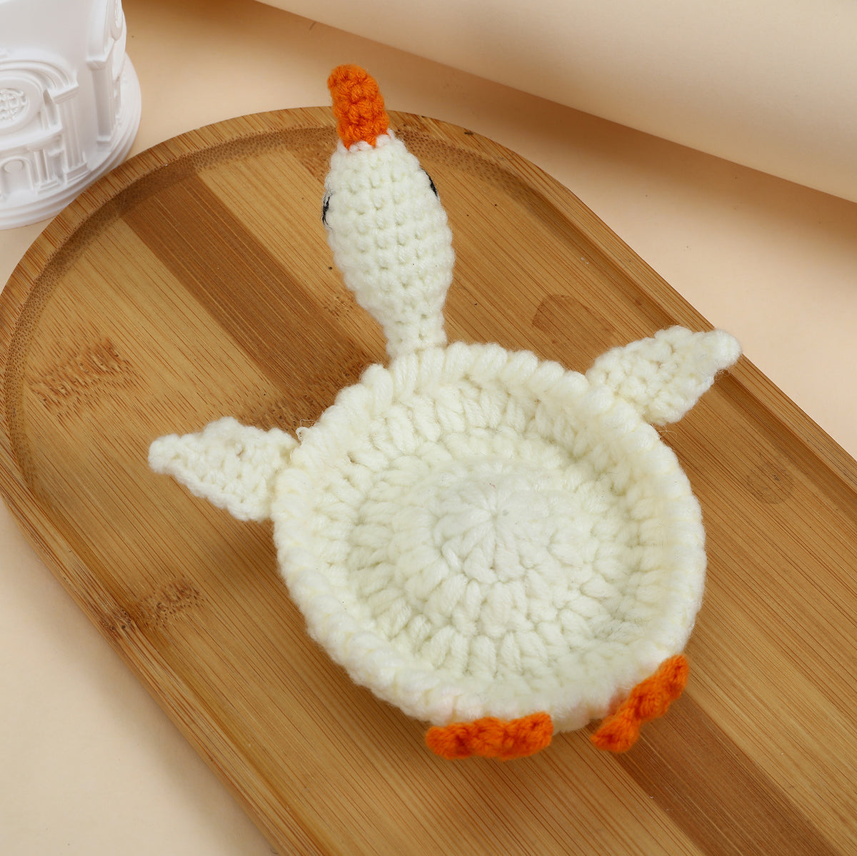 Handmade Animal Crochet Coaster – Cute Wool Drink & Table Protector