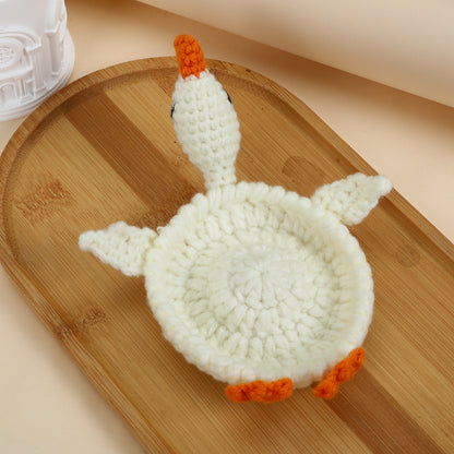Handmade Animal Crochet Coaster – Cute Wool Drink & Table Protector