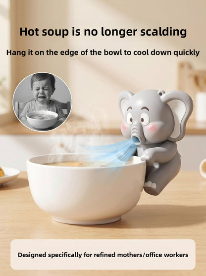 Portable Mini Fan Food Cooler – Cute Dinosaur & Elephant Design