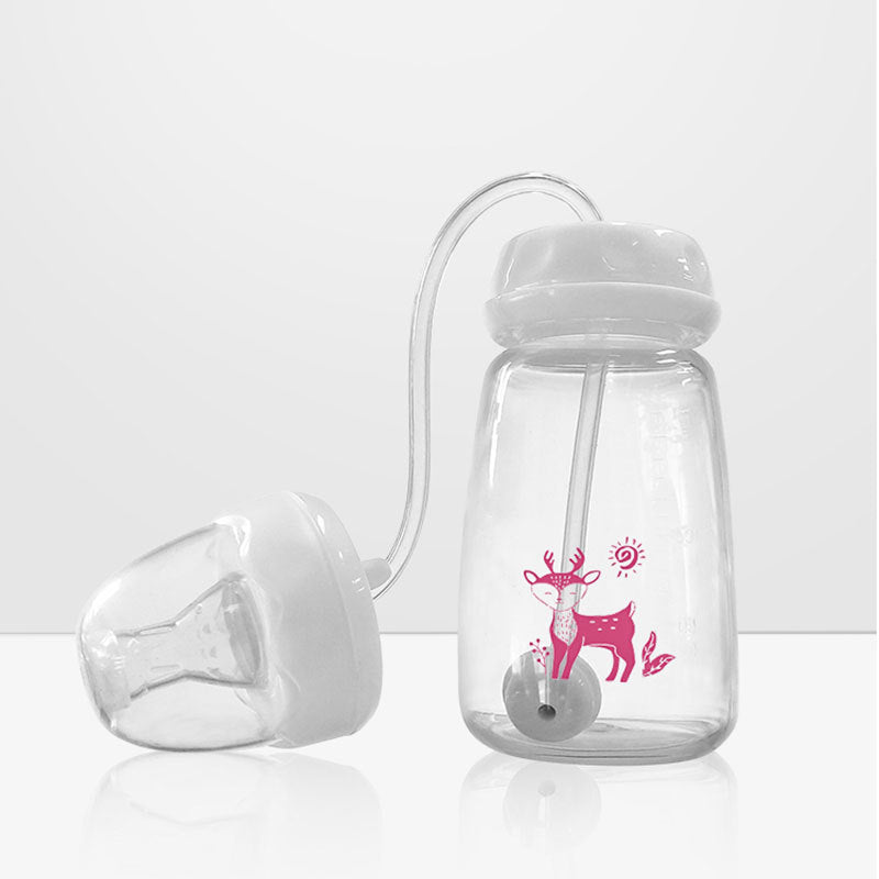 Hands-Free Baby Feeding Bottle – 150ml Ergonomic Infant Milk Bottle