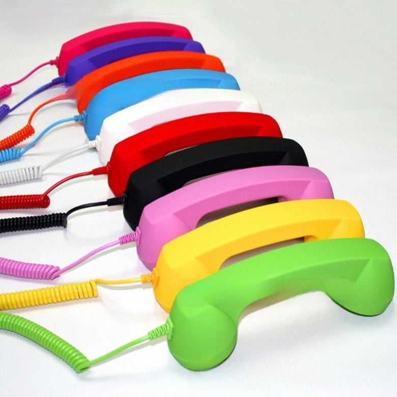 Retro Telephone Handset with Wired Microphone
