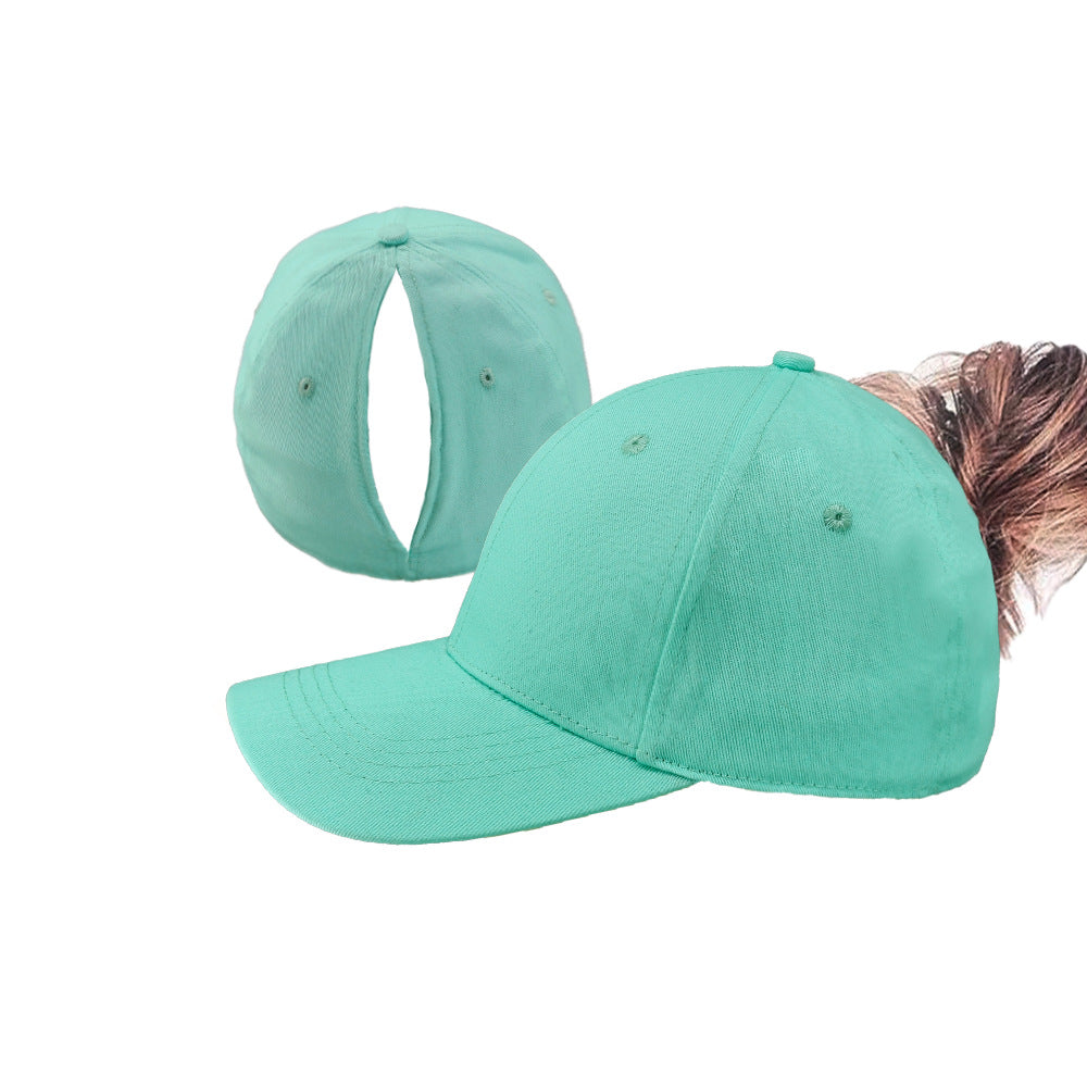Magnetic Ponytail Baseball Cap – Wide Brim UV Protection Hat