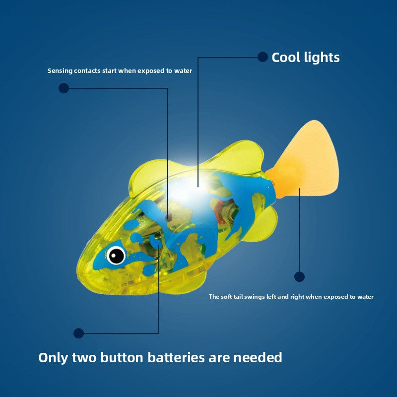 Electric swimming fish pet fish simulation lamp toy