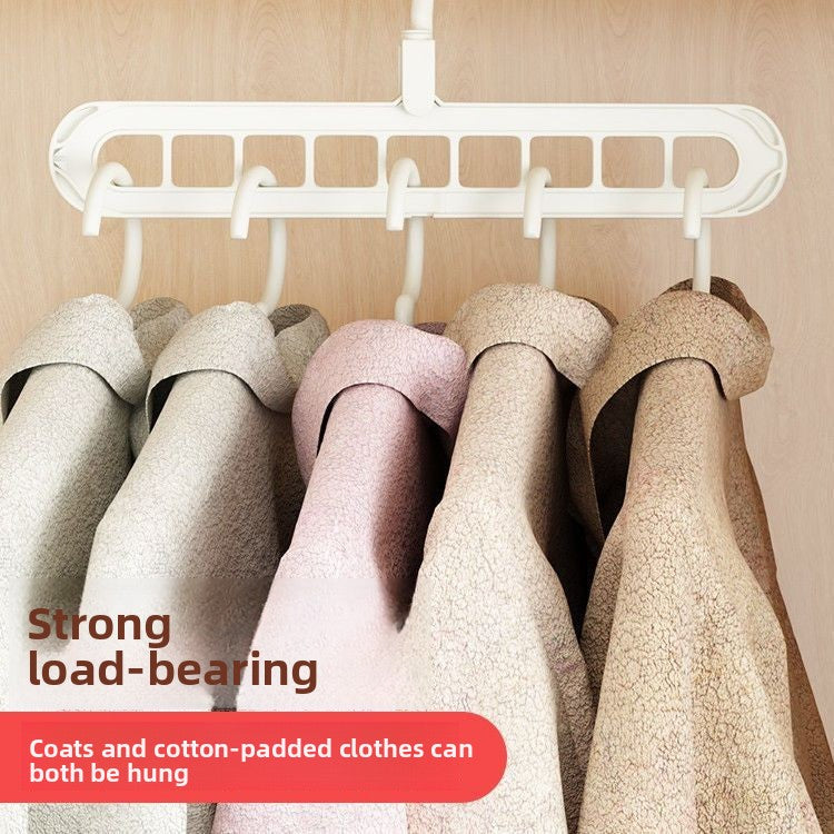 9-Hole Space Saving Clothes Hanger | Foldable Multi-Layer Wardrobe Organizer