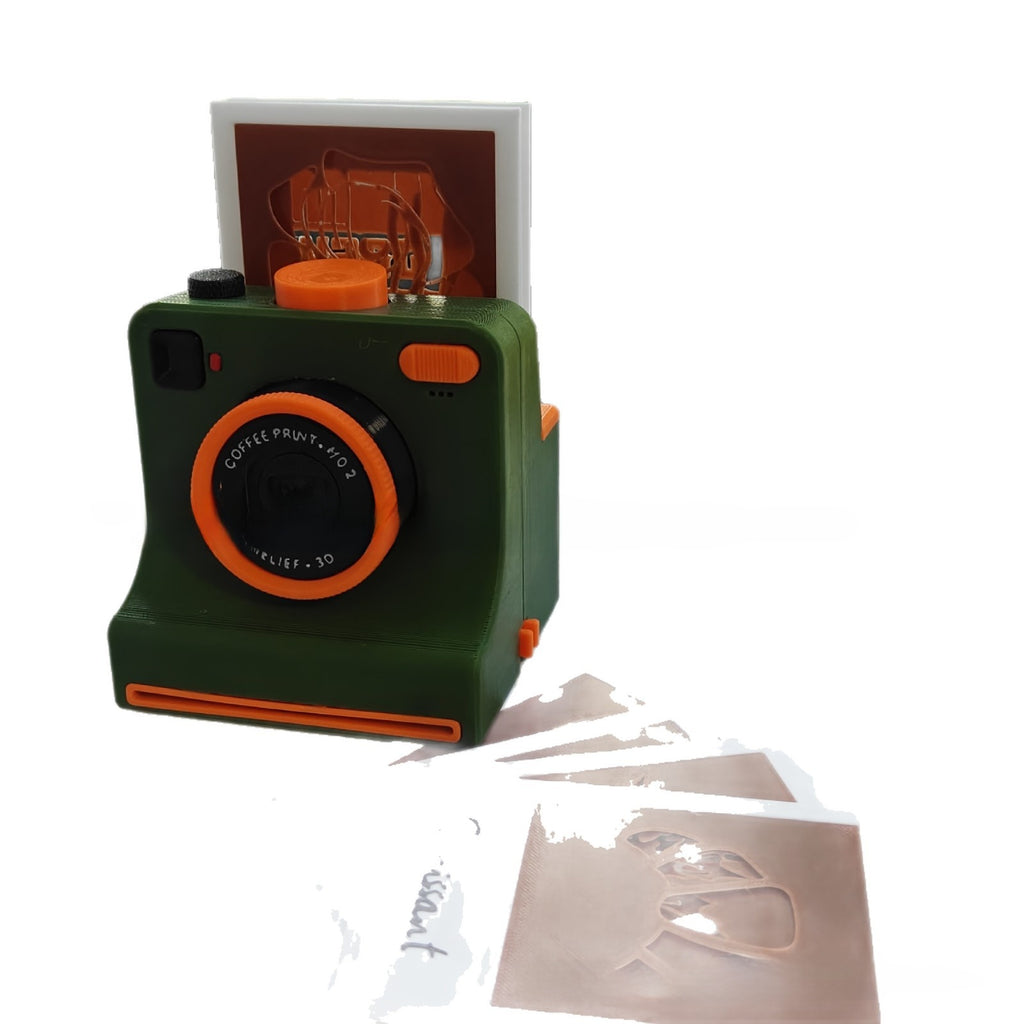 3D printed coffee flower camera