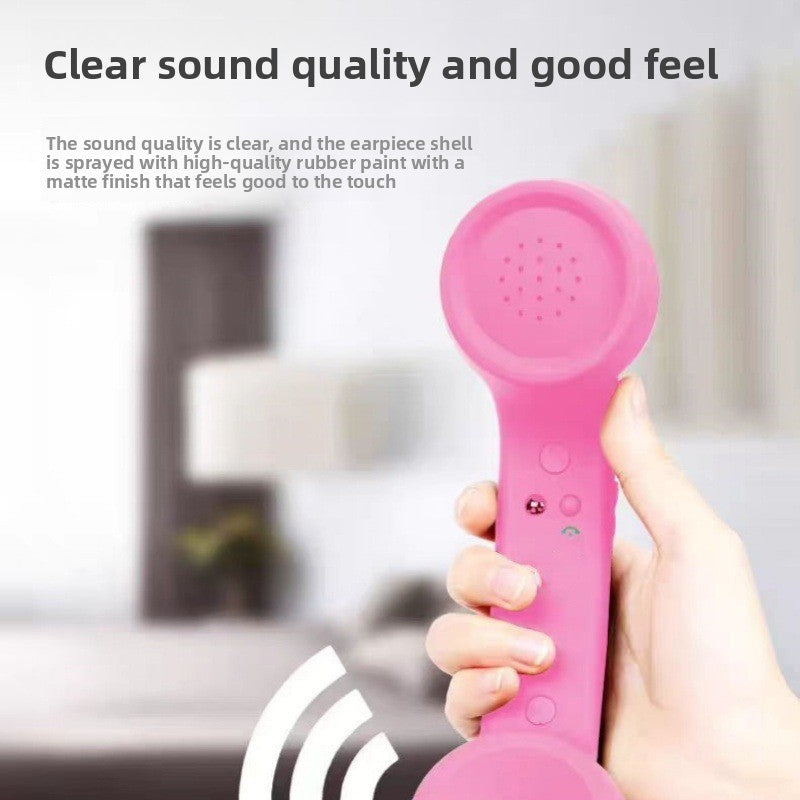Retro Vintage Telephone Handset – Type-C Phone Call Receiver with Noise-Reducing Microphone