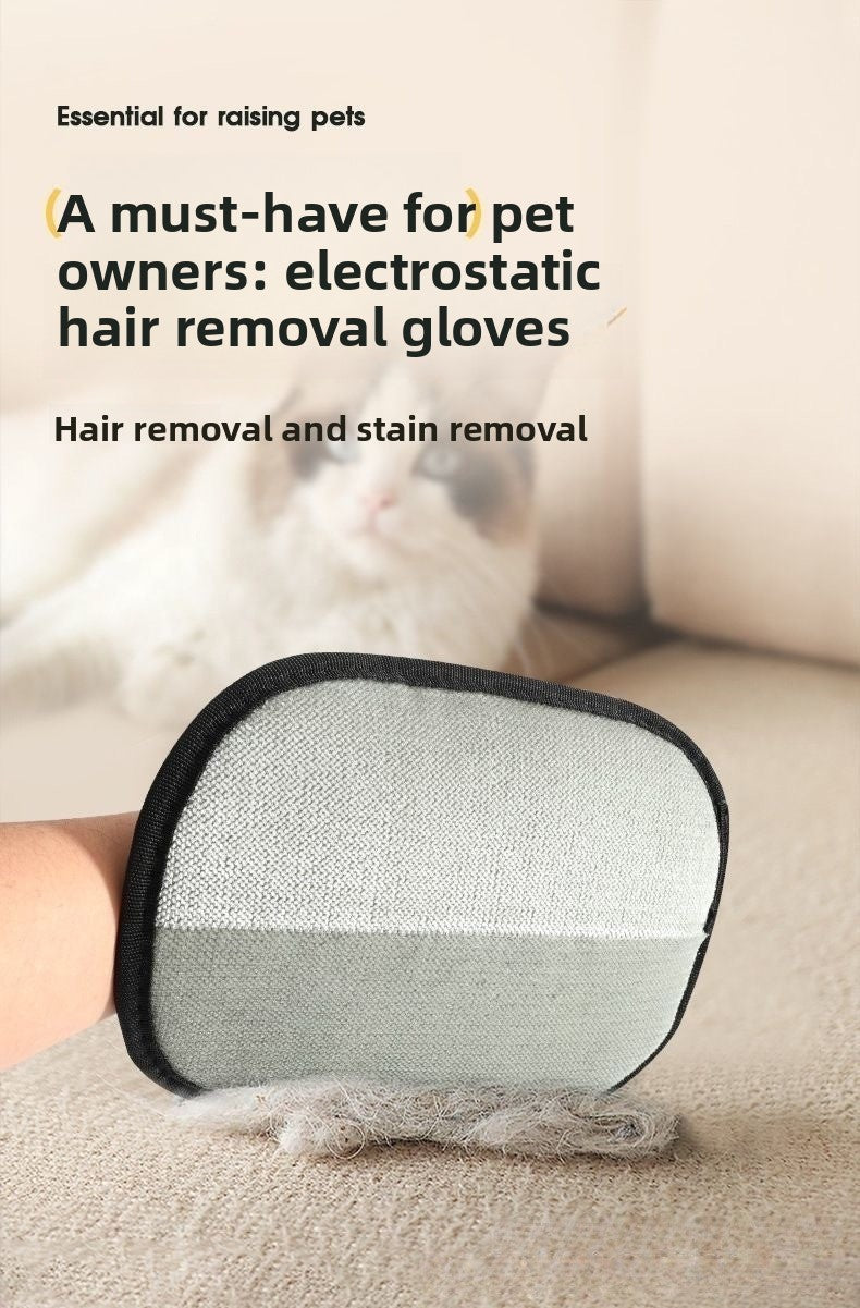 Double-Sided Pet Hair Remover Grooming Glove | Reusable Lint & Fur Cleaning Mitt