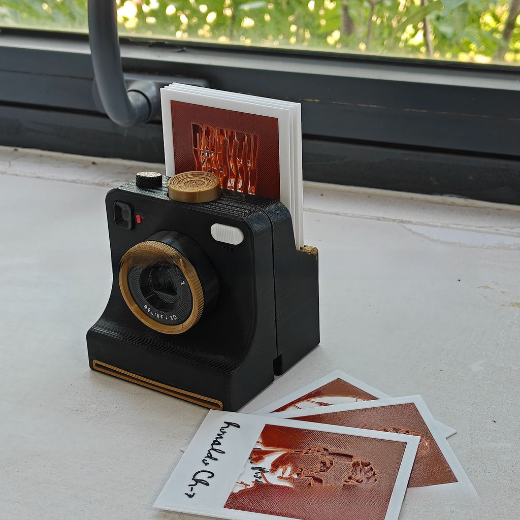 3D printed coffee flower camera