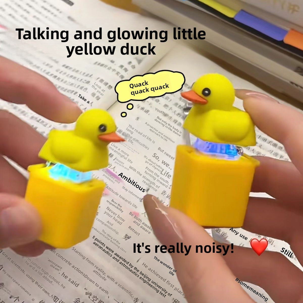 QuackBuddy™ Cute Duck Button Keychain – Adorable Backpack, Bag & Car Key Accessory