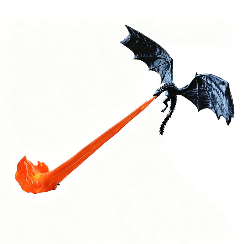 3D Dragon Flame Book Nook – LED Fantasy Shelf Decor
