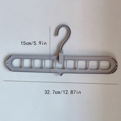 9-Hole Space Saving Clothes Hanger | Foldable Multi-Layer Wardrobe Organizer