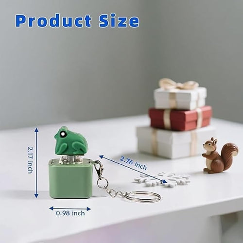 Croak™ Frog Sound Keychain | Funny Stress Relief Clicker | Cute Keychain for Keys, Bags & Gifts