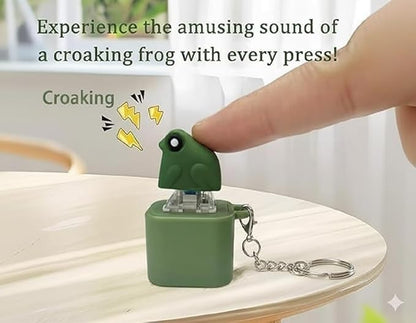 Croak™ Frog Sound Keychain | Funny Stress Relief Clicker | Cute Keychain for Keys, Bags & Gifts