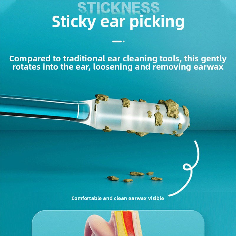 Soft Ear Wax Cleaner Sticks (24-Pack) | Safe Medical Resin Ear Cleaning Tool for Adults & Kids  Alternative premium title: