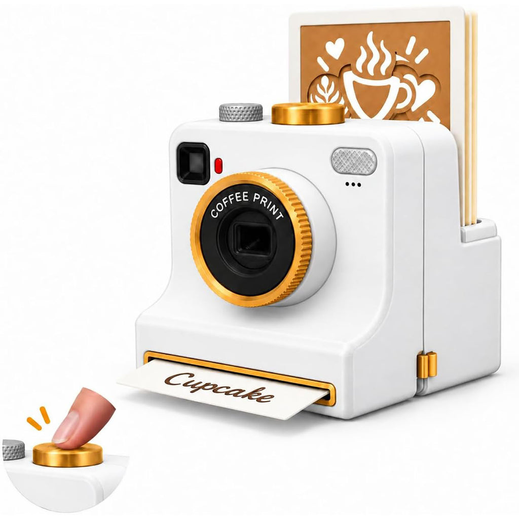 3D Latte Art Coffee Printer – Manual Coffee Art Stencil Maker with 5 Templates