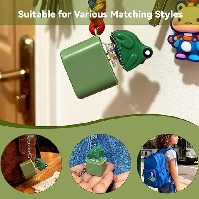 Croak™ Frog Sound Keychain | Funny Stress Relief Clicker | Cute Keychain for Keys, Bags & Gifts