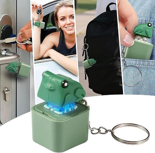 Croak™ Frog Sound Keychain | Funny Stress Relief Clicker | Cute Keychain for Keys, Bags & Gifts