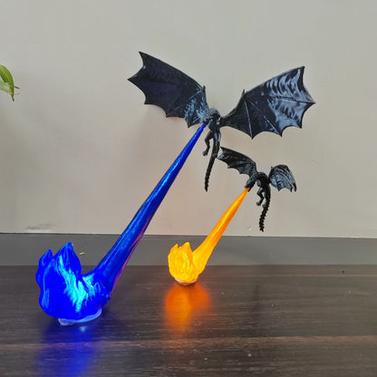 3D Dragon Flame Book Nook – LED Fantasy Shelf Decor