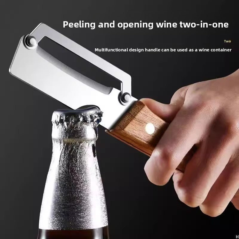 Wooden Handle Stainless Steel Kitchen Peeler