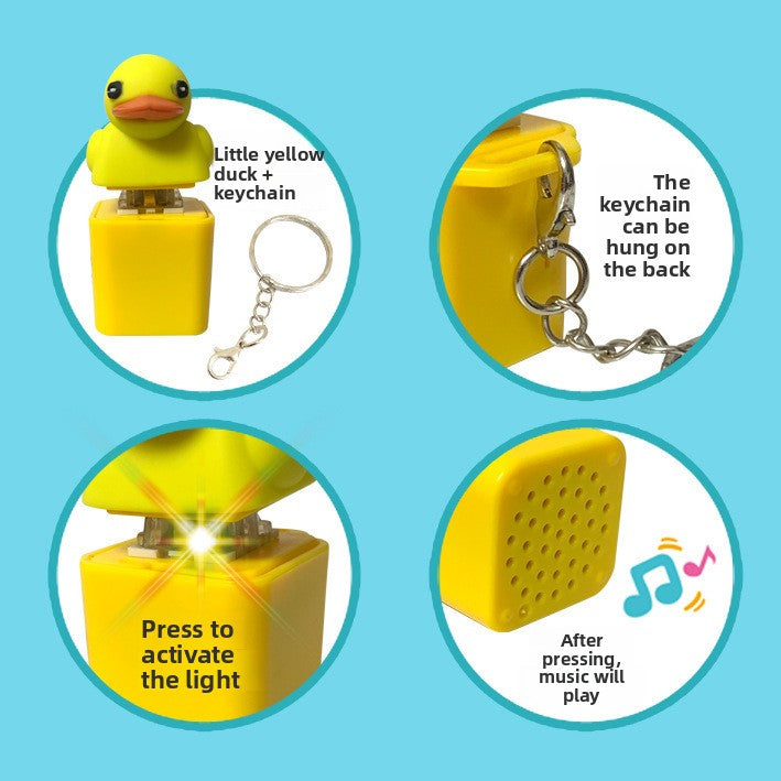 QuackBuddy™ Cute Duck Button Keychain – Adorable Backpack, Bag & Car Key Accessory