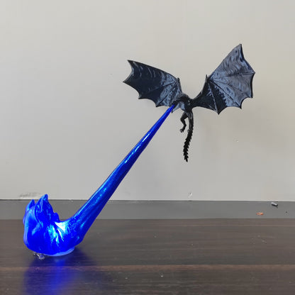 3D Dragon Flame Book Nook – LED Fantasy Shelf Decor