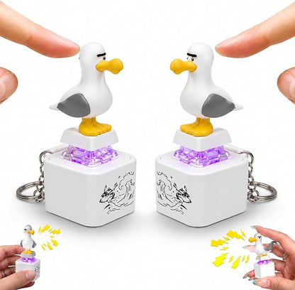 Funny Screaming Seagull Keychain – Interactive Squeeze Sound Toy for Stress Relief & Fun