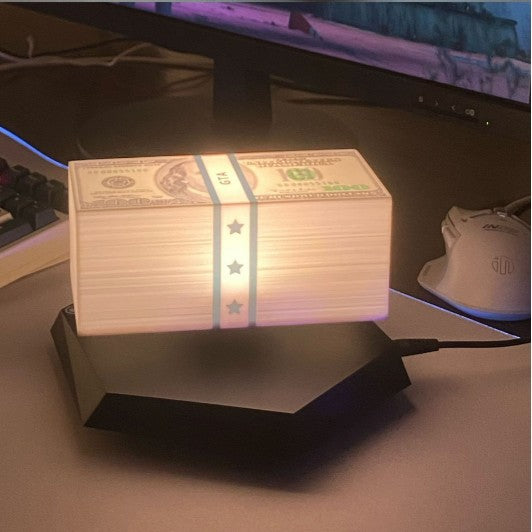 Magnetic Money Levitating Lamp – Floating LED Desk Decor
