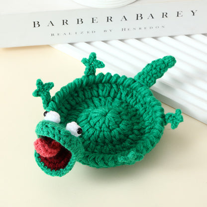Handmade Animal Crochet Coaster – Cute Wool Drink & Table Protector