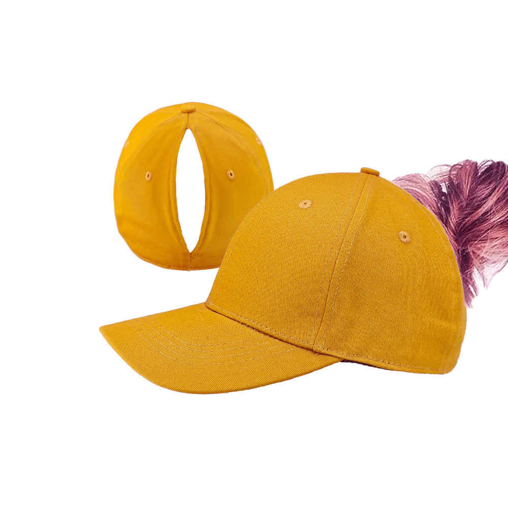 Magnetic Ponytail Baseball Cap – Wide Brim UV Protection Hat