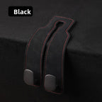Premium Suede Car Seat Headrest Hook | Heavy-Duty Dual Organizer Hanger