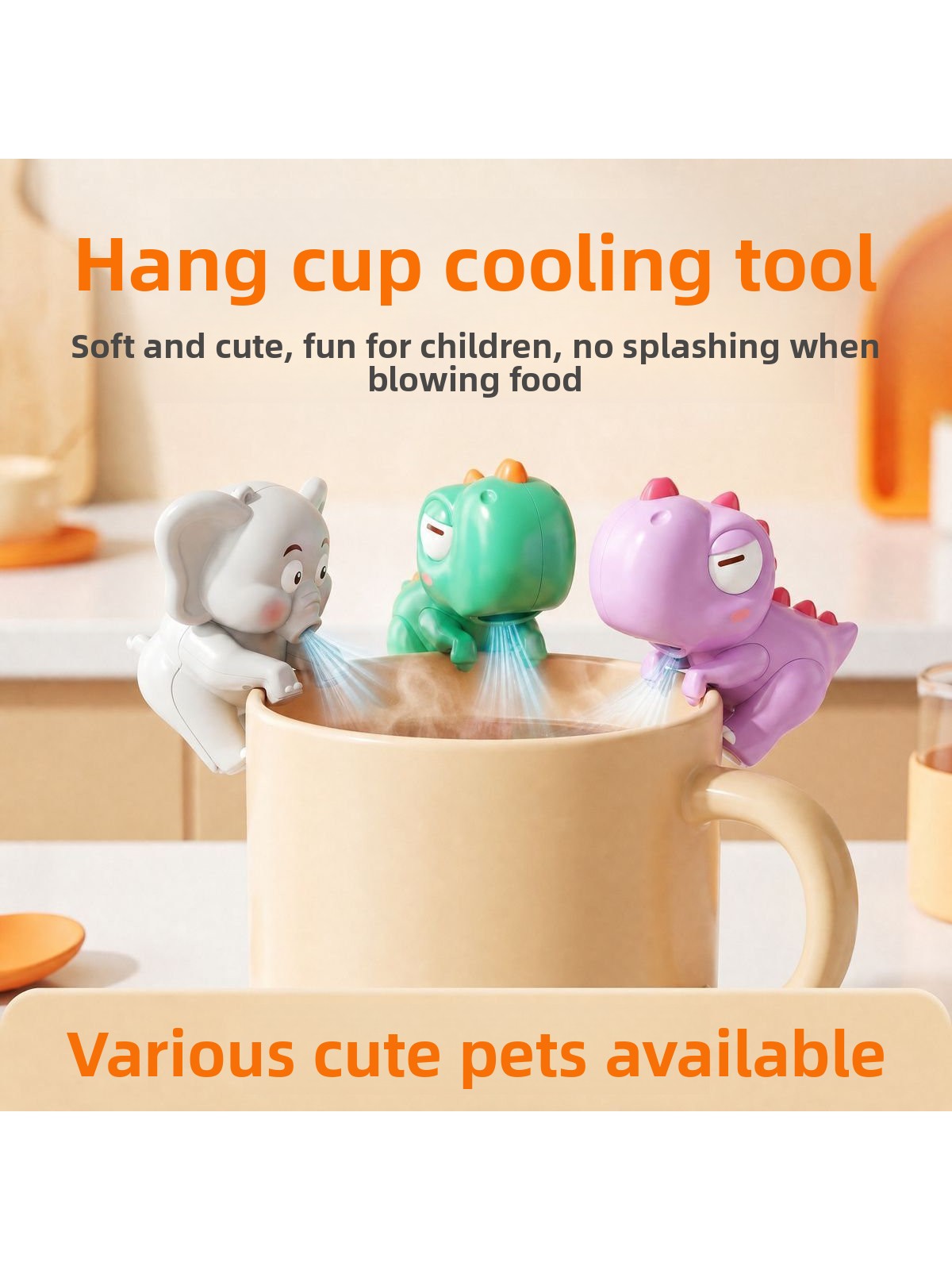 Portable Mini Fan Food Cooler – Cute Dinosaur & Elephant Design