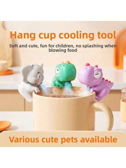 Portable Mini Fan Food Cooler – Cute Dinosaur & Elephant Design