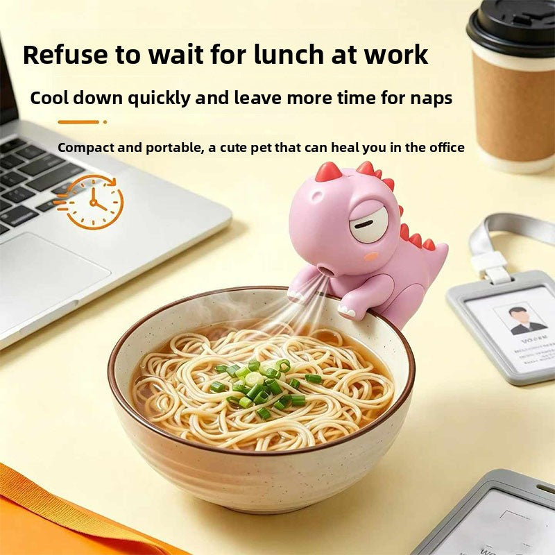 Portable Mini Fan Food Cooler – Cute Dinosaur & Elephant Design