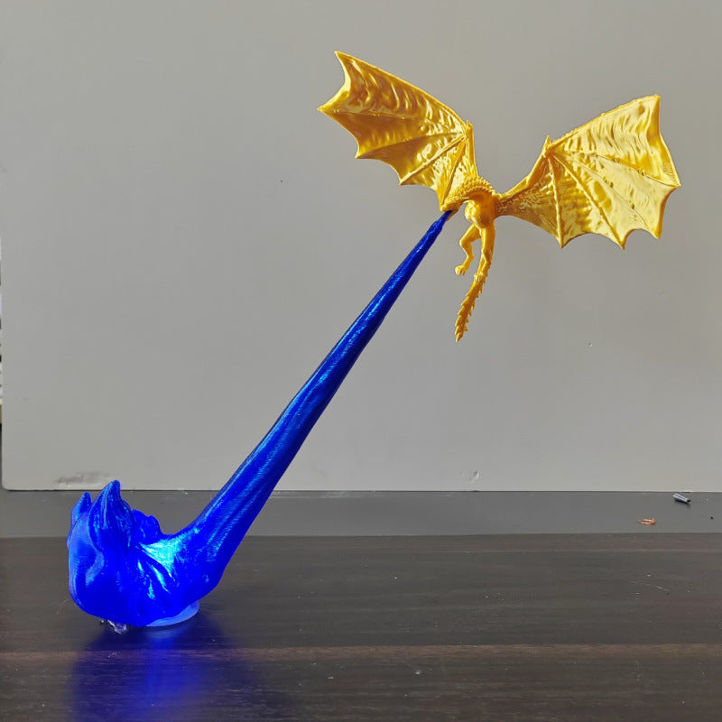 3D Dragon Flame Book Nook – LED Fantasy Shelf Decor