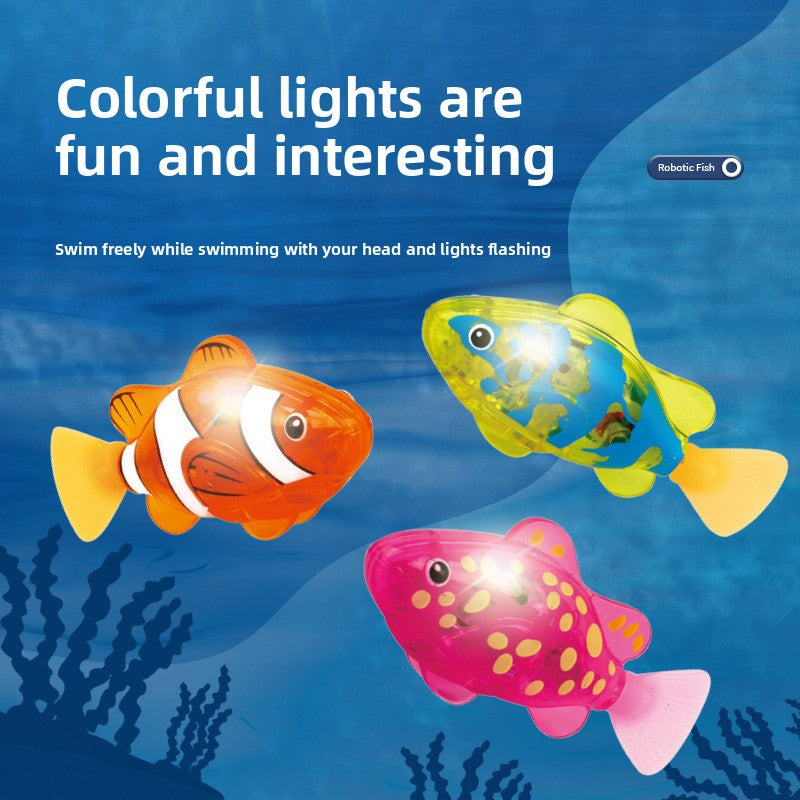 Electric swimming fish pet fish simulation lamp toy