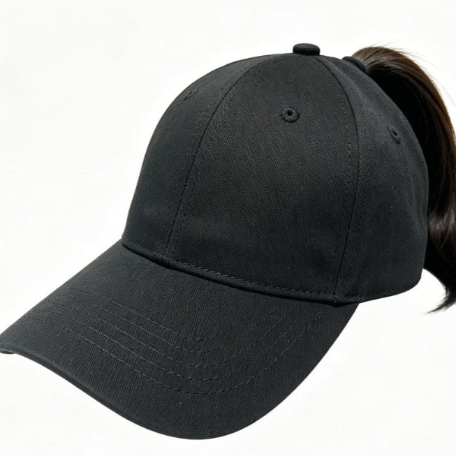 Magnetic Ponytail Baseball Cap – Wide Brim UV Protection Hat