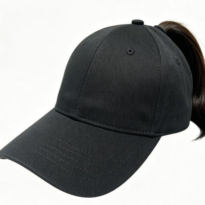 Magnetic Ponytail Baseball Cap – Wide Brim UV Protection Hat