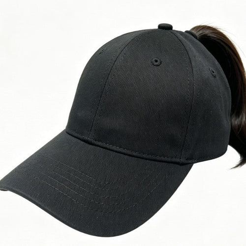 Magnetic Ponytail Baseball Cap – Wide Brim UV Protection Hat