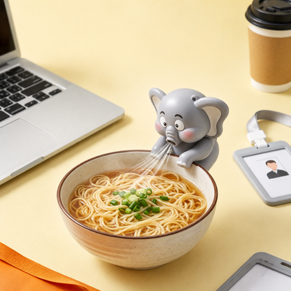 Portable Mini Fan Food Cooler – Cute Dinosaur & Elephant Design