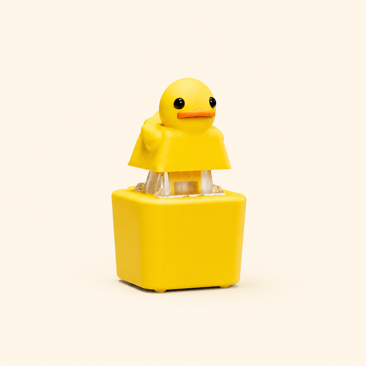 QuackBuddy™ Cute Duck Button Keychain – Adorable Backpack, Bag & Car Key Accessory