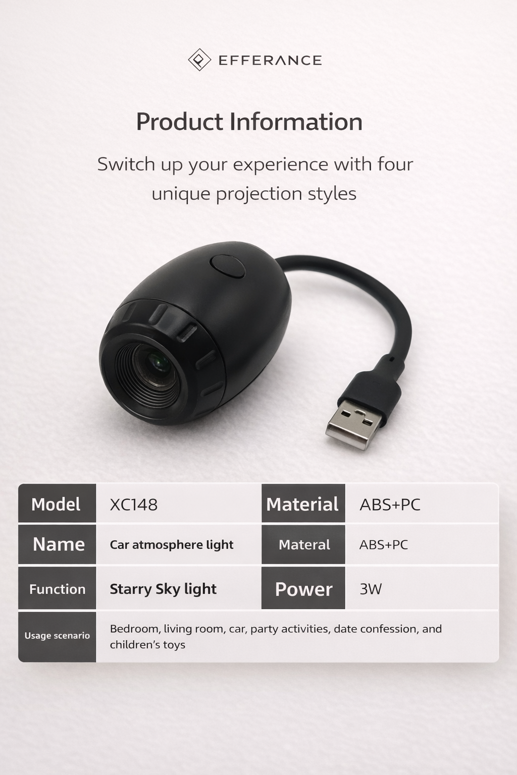 Efferance Galaxy Beam™ Projector for Car & Home