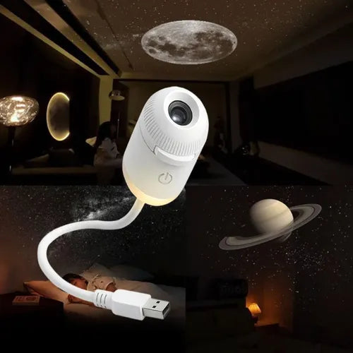 Dual Mode Star Projection Night Light with Voice Control
