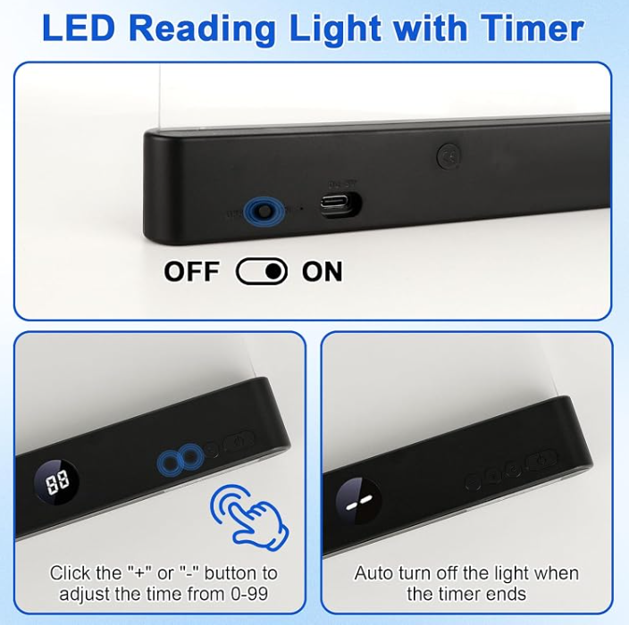 BookGlow™ Rechargeable LED Reading Lamp