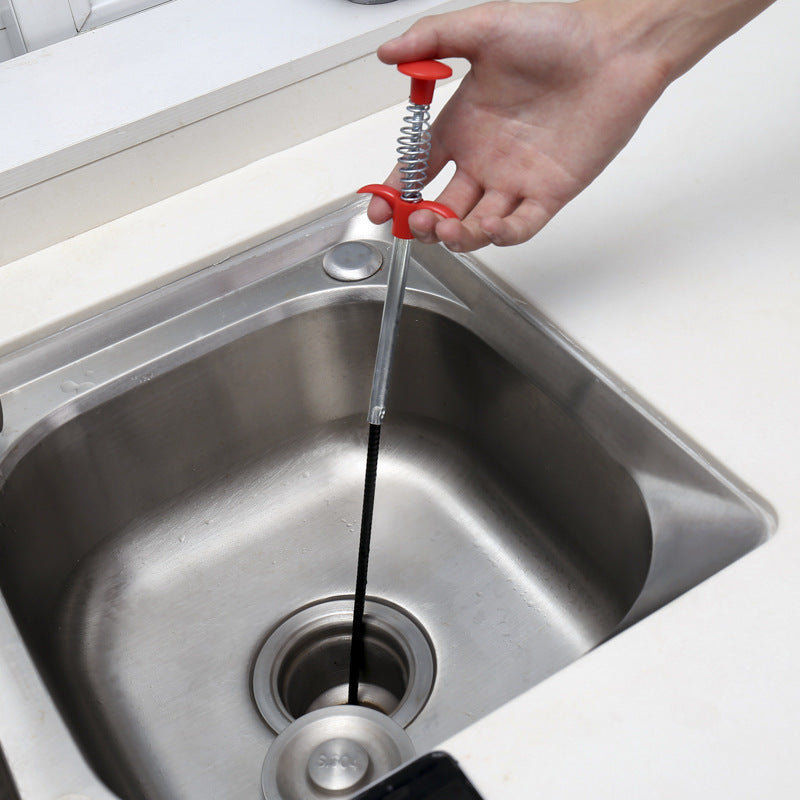 Pipe Cleaner with Four Hooks for Drain Unclogging