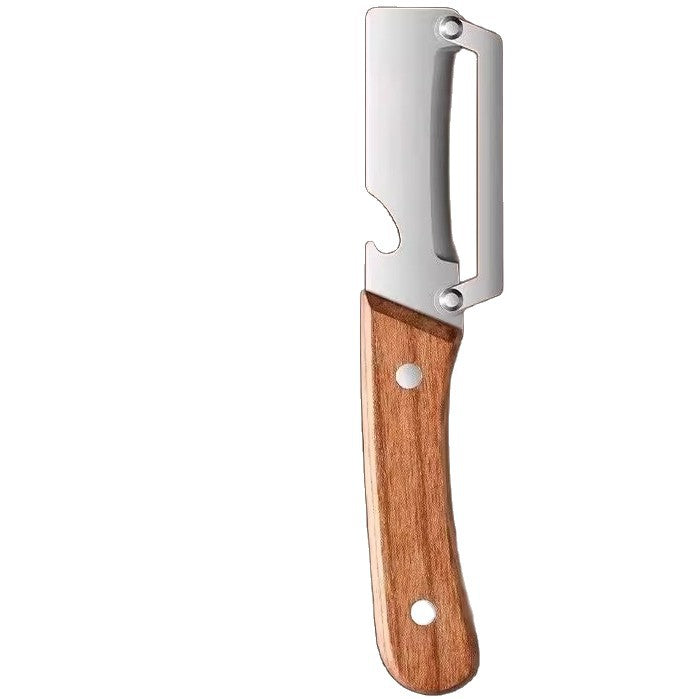 Wooden Handle Stainless Steel Kitchen Peeler