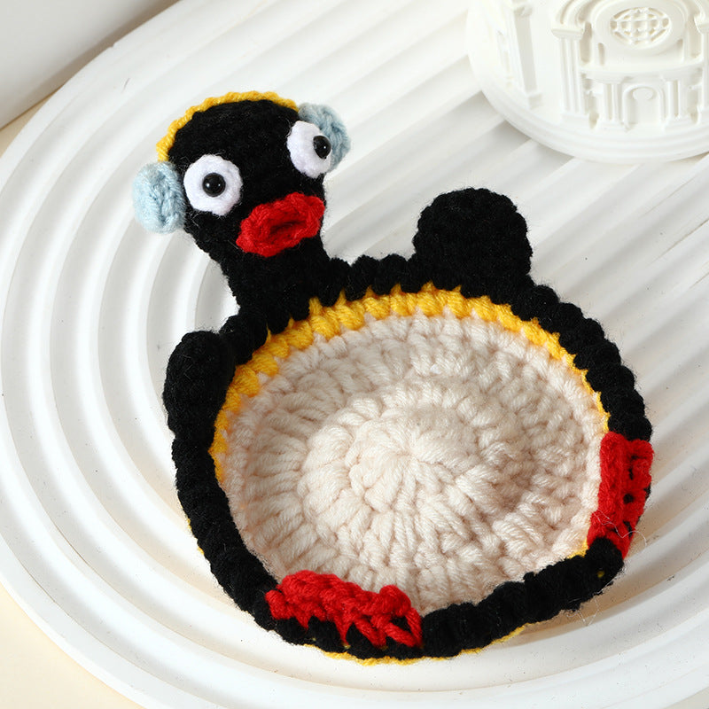 Handmade Animal Crochet Coaster – Cute Wool Drink & Table Protector