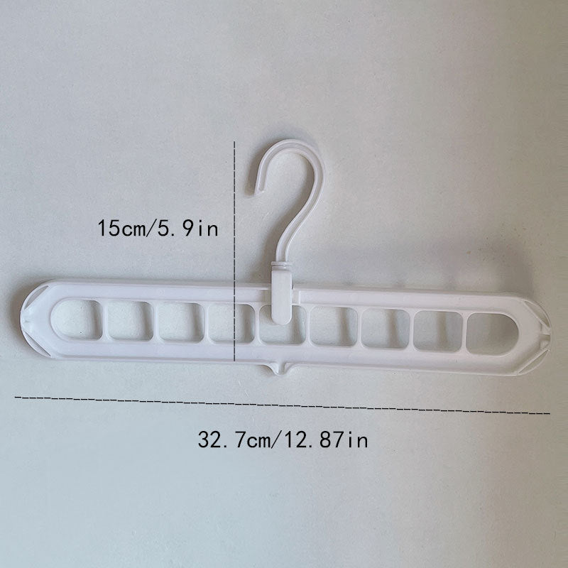 9-Hole Space Saving Clothes Hanger | Foldable Multi-Layer Wardrobe Organizer